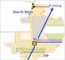 Anfahrt Bruckmannring